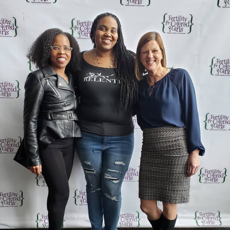 With my sis Rev. Stacey Edwards-Dunn, founder of Fertility for Colored Girls and Beth Heller, co-founder of Pulling Down The Moon